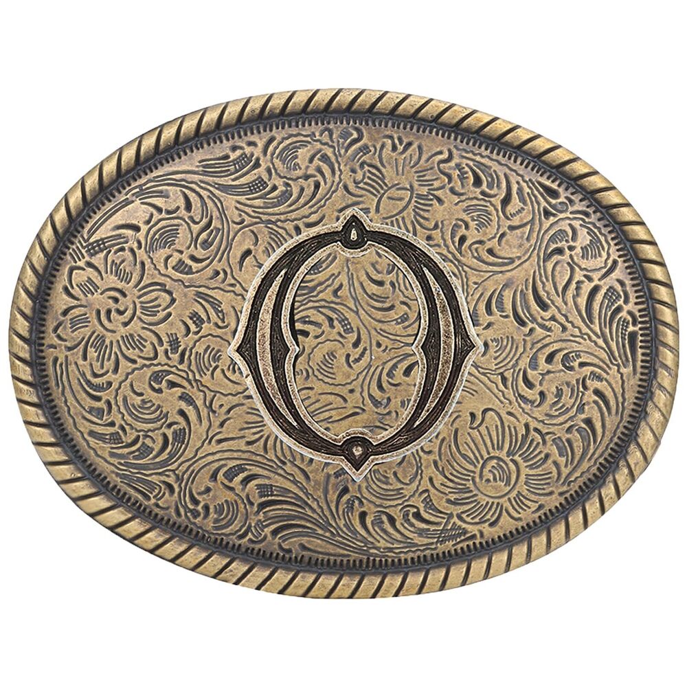 6887 Western Belt Buckle - Initial Letter ABCDJRM to Z Cowboy Belt Buckles